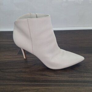 💙 Nine West Leather Pointed Toe Booties Size 9.5 Classy Preppy Fall